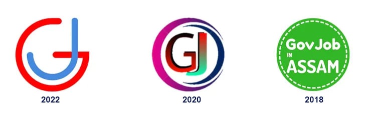 Logo evolution of GovjobinAssam.com